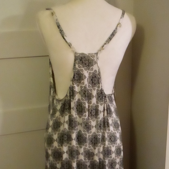 Anthropologie Ella Moss Jumpsuit White Black Oversized Medium - Picture 3 of 9